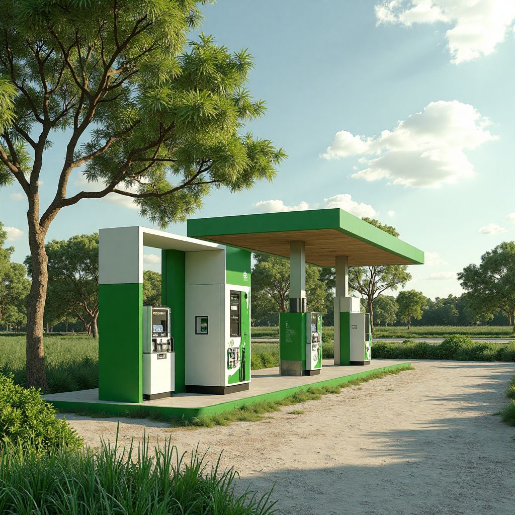 Estación de biocombustibles en Argentina