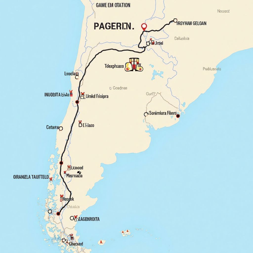 Mapa de estaciones de servicio en Argentina